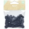 Gifi Lot de 100 boutons noirs