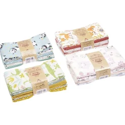 Gifi Lot de 5 coupons de tissu enfant 100% coton 55x45cm