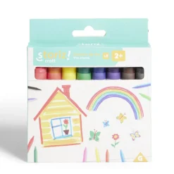 Gifi Lot de 8 crayons gras multicolore