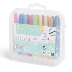 Gifi Lot de 18 crayons twistables multicolore