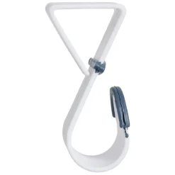 Gifi Lot de 3 crochets pour dessus de porte blanc