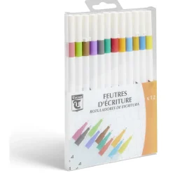 Gifi Lot de 12 feutres d'écriture pointe fine