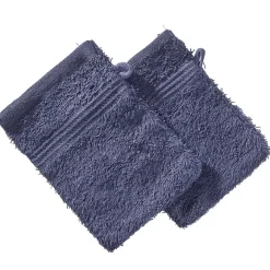 Online Gifi Lot de 2 gants 16x21cm coton bleu marine