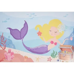Gifi Jeux Créatifs<Lot de 4 mosaïques géantes à sticker thème sirène 40x60cm