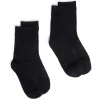 Discount Gifi Lot de 2 paires de chaussettes 41/45 en fibre de bambou noir
