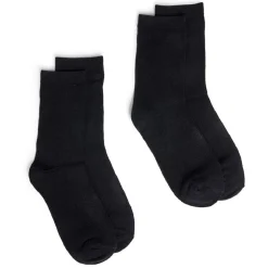 Discount Gifi Lot de 2 paires de chaussettes 41/45 en fibre de bambou noir