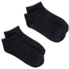 New Gifi Lot de 2 paires de socquettes 36/40 en fibre de bambou noir