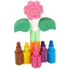 Gifi Lot de 6 pastels empilables + 2 gommes