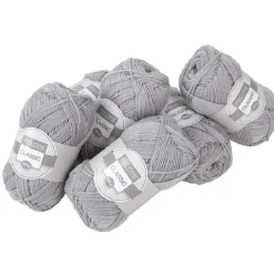 Gifi Lot de 6 pelotes de fil à tricoter 100 g