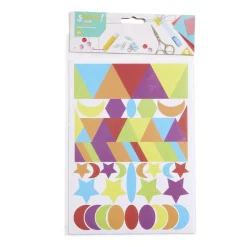 Gifi Jeux Créatifs<Lot de 5 planches de gommettes autocollantes multicolores