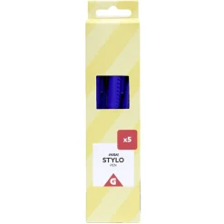 Lot de 5 stylos à encre bleue 0,6mm*Gifi Online