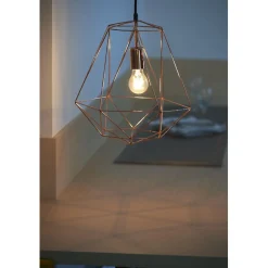 Gifi Luminaire à suspension filaire en métal cuivre