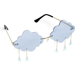 Discount Gifi Lunettes fantaisie adulte nuage bleu avec pendentifs