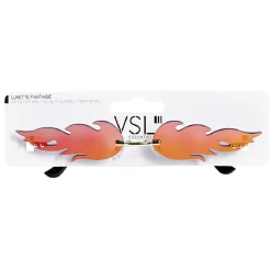 Gifi Lunettes fantaisies adulte flamme orange
