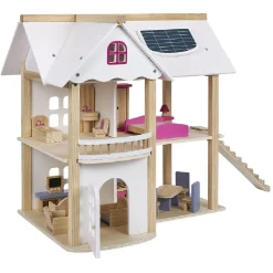 Gifi Jeux D'Imagination Et D'Imitation<Maison de Poupée en bois certifié FSC® H.52,5 cm