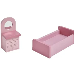 Gifi Jeux D'Imagination Et D'Imitation<Maison de poupée meublée multicolore en bois 2 étages