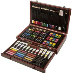 Gifi Mallette d'artiste peinture et dessin 112 pièces