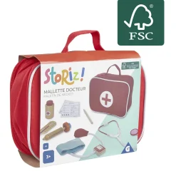 Gifi Jeux D'Imagination Et D'Imitation<Mallette de docteur 9 pièces en bois certifié FSC®