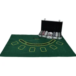 Mallette de poker en aluminium 300 jetons*Gifi New
