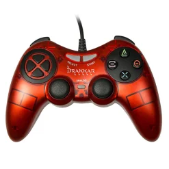 Manette de jeu Konix Drakkar P-15 Blood Axe Rouge pour PC*Gifi