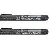 Marqueur permanent x2 noir*Gifi Outlet