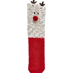 Gifi Masque et chaussette de Noël pour femme taille unique