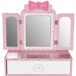 Gifi Jeux D'Imagination Et D'Imitation<Mini coiffeuse rose avec maquillage et accessoires