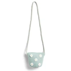 Sale Gifi Mini sac tressé avec marguerites 14x5x12cm