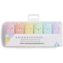 Mini surligneur pastel forme ourson x6*Gifi Online