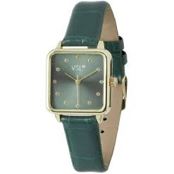 Sale Gifi Montre bracelet simili vert à cadran carré