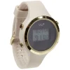 New Gifi Montre à cadran digital noir doré bracelet beige