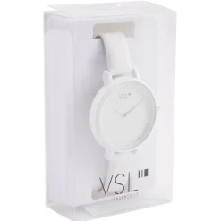 Clearance Gifi Montre à cadran rond bracelet blanc
