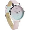 Best Gifi Montre à cadran rond bracelet pastel