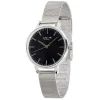 New Gifi Montre femme bracelet maille milanaise inox gris argenté