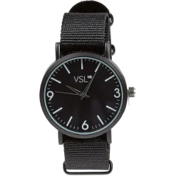 Online Gifi Montre Homme monochrome bracelet effet tissu
