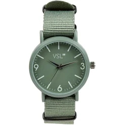 Online Gifi Montre Homme monochrome bracelet effet tissu