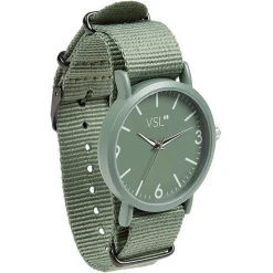 Online Gifi Montre Homme monochrome bracelet effet tissu