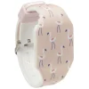 Discount Gifi Montre LED chiffres invisibles silicone motif Flamant rose