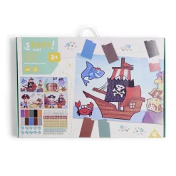 Gifi Jeux Créatifs<Mosaïque géante à sticker thème pirate x4 - 40x60cm