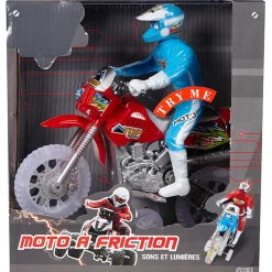 Gifi Jeux D'Imagination Et D'Imitation<Moto cross à friction son et lumière