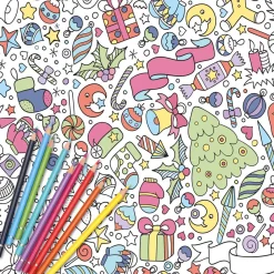 Gifi Jeux Créatifs<Nappe Noël à colorier 128x240cm