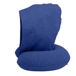 Gifi Oreiller de voyage à capuche intégrée polyester L30x26cm - 3 coloris