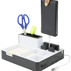 Organisateur de bureau support smartphone ports USB x3*Gifi Online