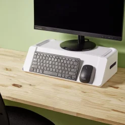Organiseur de bureau 48x30x13cm polystyrène blanc*Gifi Hot