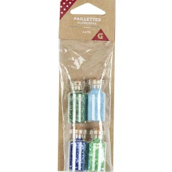 Gifi Paillette x4 bleu et vert