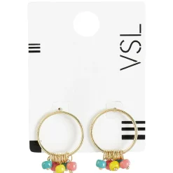 Hot Gifi Paire de boucles d'oreilles avec perles pendantes