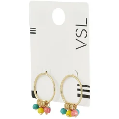 Hot Gifi Paire de boucles d'oreilles avec perles pendantes