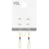 New Gifi Paire de boucles d'oreilles coquillage x3