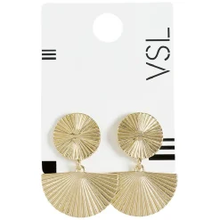 Online Gifi Paire de boucles d'oreilles effet strié