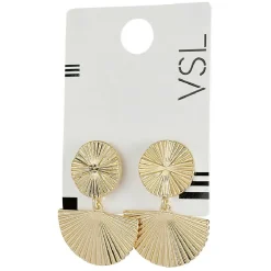Online Gifi Paire de boucles d'oreilles effet strié
